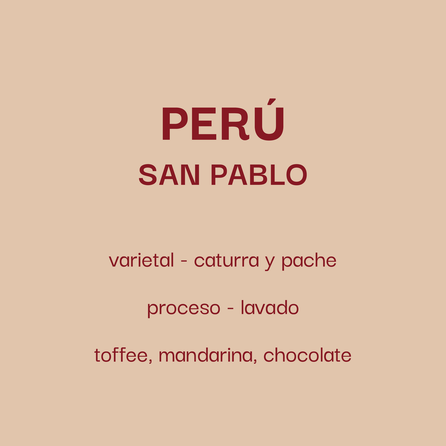 Perú San Pablo - Lavado